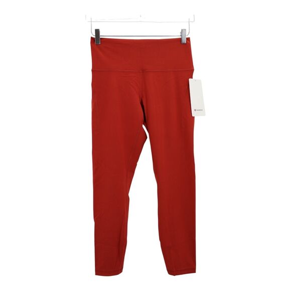 Lululemon Women’s Wunder Train HR Tight 25” Sz 10 Cayenne Leggings Pockets NWT - Picture 1 of 9
